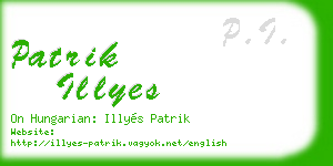 patrik illyes business card